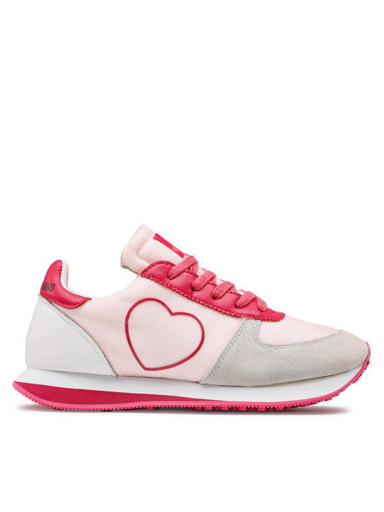 LOVE MOSCHINO Sneakersy JA15522G0EJM260A Różowy