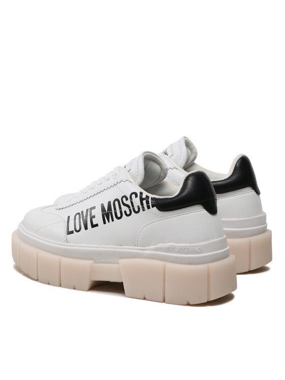 LOVE MOSCHINO Sneakersy JA15666G1GIA110A Biały