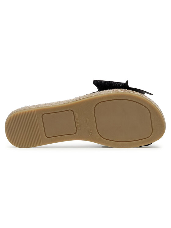 Manebi Espadryle Sandals With Bow G 0.1 J0 Czarny