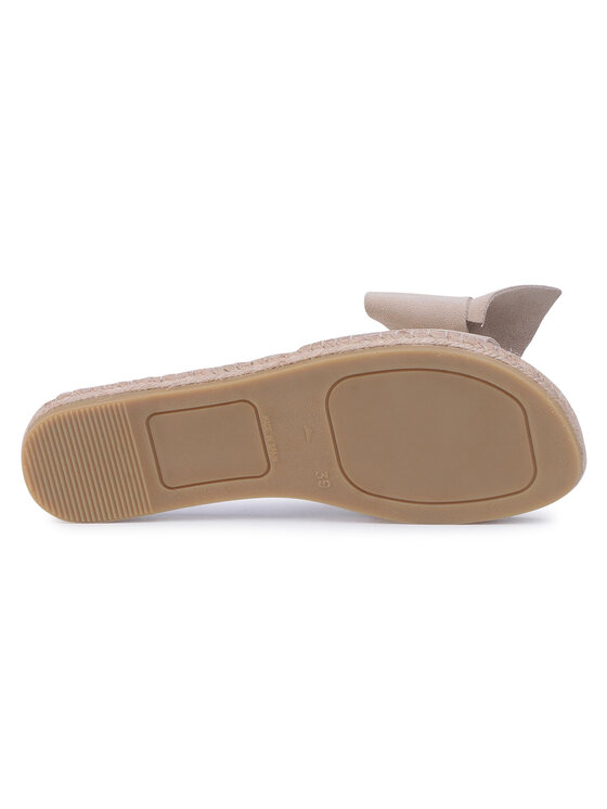 Manebi Espadryle Sandals With Bow K 1.1 J0 Beżowy