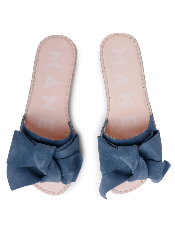 Manebi Espadryle Sandals With Bow K 1.3 J0 Niebieski