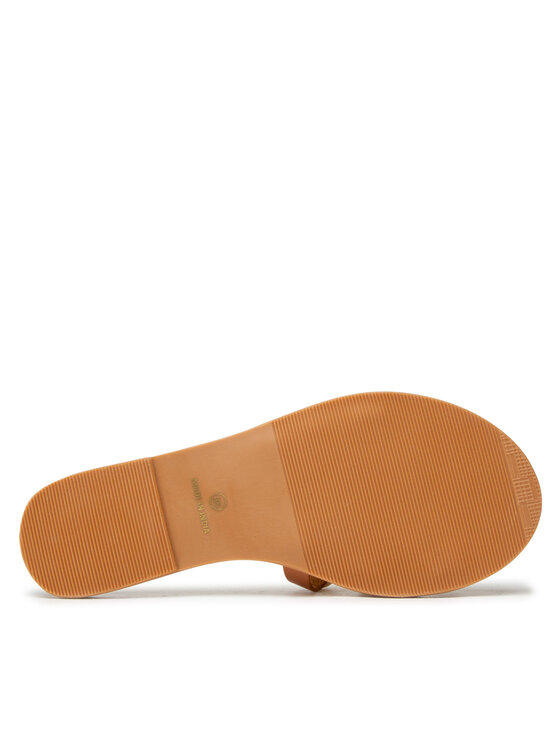 Manebi Klapki Leather Sandals S 0.1 Y0 Brązowy