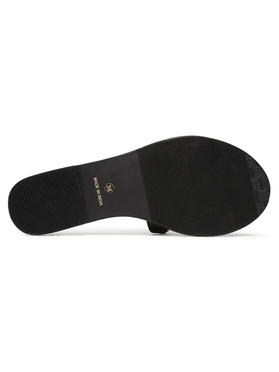 Manebi Klapki Leather Sandals S 0.2 Y0 Czarny