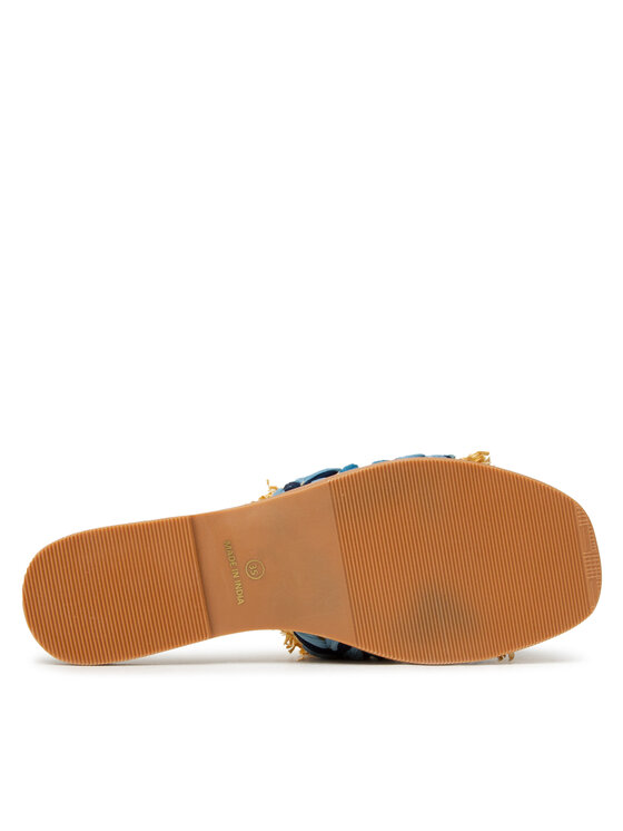 Manebi Klapki Leather Sandals S 1.4 Y0 Niebieski