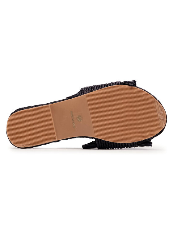 Manebi Klapki Leather Sandals S 1.6 Y0 Czarny