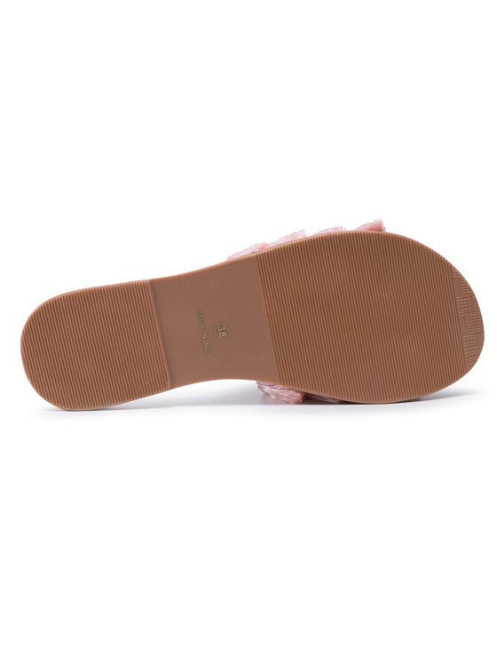 Manebi Klapki Leather Sandals S 2.4 Y0 Różowy