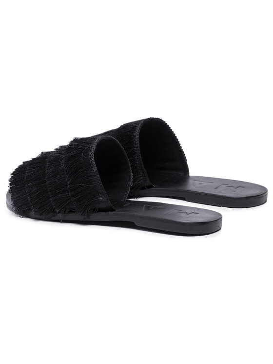Manebi Klapki Leather Sandals S 2.5 Y0 Czarny