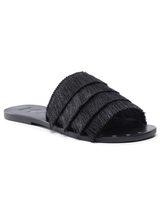 Manebi Klapki Leather Sandals S 2.5 Y0 Czarny