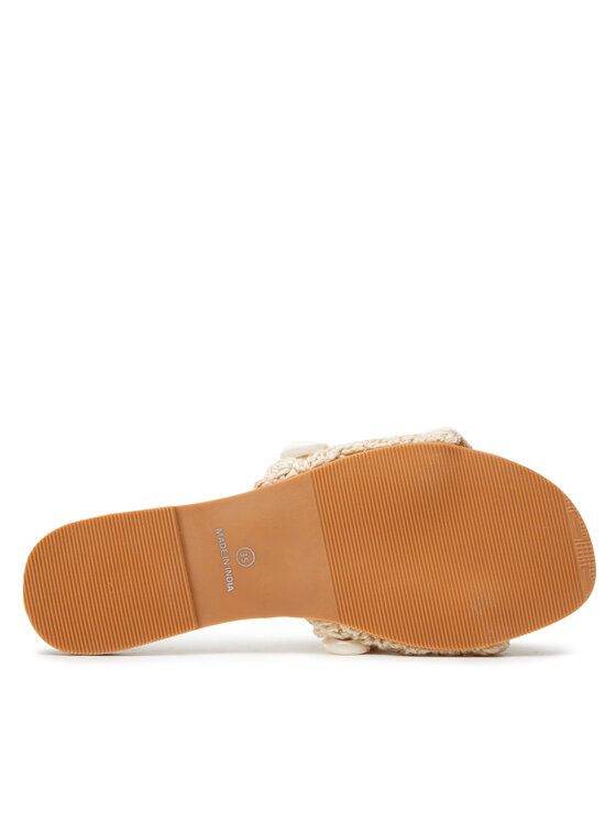 Manebi Klapki Leather Sandals S 2.8 Y0 Beżowy