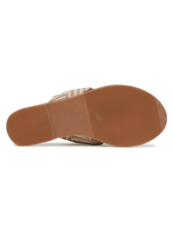 Manebi Klapki Leather Sandals S 3.0 Y0 Beżowy