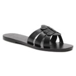 Manebi Klapki Leather Sandals S 5.0 Y0 Czarny