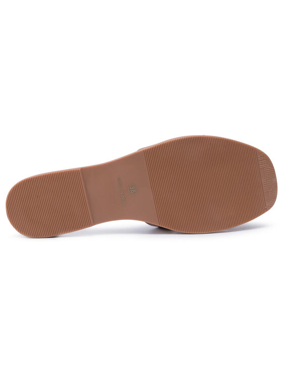 Manebi Klapki Leather Sandals S 5.1 Y0 Brązowy