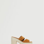 Mango Espadryle Menos 37000579 Brązowy