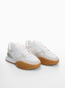 Mango Sneakersy Aire 47062505 Beżowy