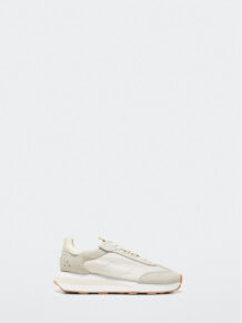 Mango Sneakersy Layer 37064384 Beżowy
