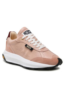 Mercer Amsterdam Sneakersy The Racer Perforated Nappa ME221026 Różowy