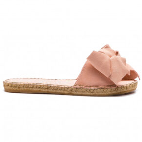 Espadryle MANEBI – Sandals With Bow W 1.4 J0 Pastel Rose Suede