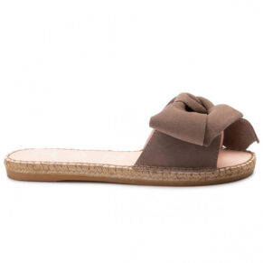 Espadryle MANEBI – Sandals With Bow K 1.9 J0 Taupe Suede