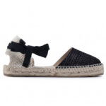 Espadryle MANEBI – Flat Valenciana G 0.1 P0 Sparkling Black