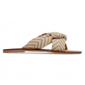 Klapki MANEBI – Leather Sandals S 3.0 Y0 Beige Knot