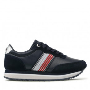 Sneakersy TOMMY HILFIGER – Th Corporate Te Sequins Runner FW0FW06077 Desert Sky DW5