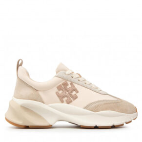 Sneakersy TORY BURCH – Good Luck Trainer 83833 French Pearl/Dulce De Leche/Biscotti 700