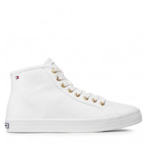 Sneakersy TOMMY HILFIGER – Essential Midcut Sneaker FW0FW06176 White YBR
