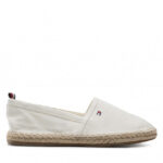 Espadryle TOMMY HILFIGER – Basic Tommy Flat Espadrille FW0FW06497 Ivory YBI