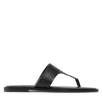 Japonki CALVIN KLEIN – Almond Flat Tp Slide Hf HW0HW01159 Ck Black BAX