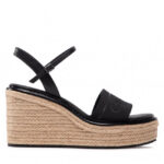 Espadryle CALVIN KLEIN – Wedge Sndl 50 He HW0HW00689 Ck Black BAX