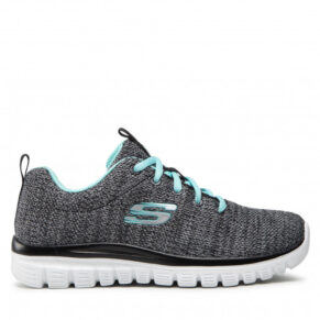 Buty Skechers – Twisted Fortune 12614/BKTQ Black/Turquoise