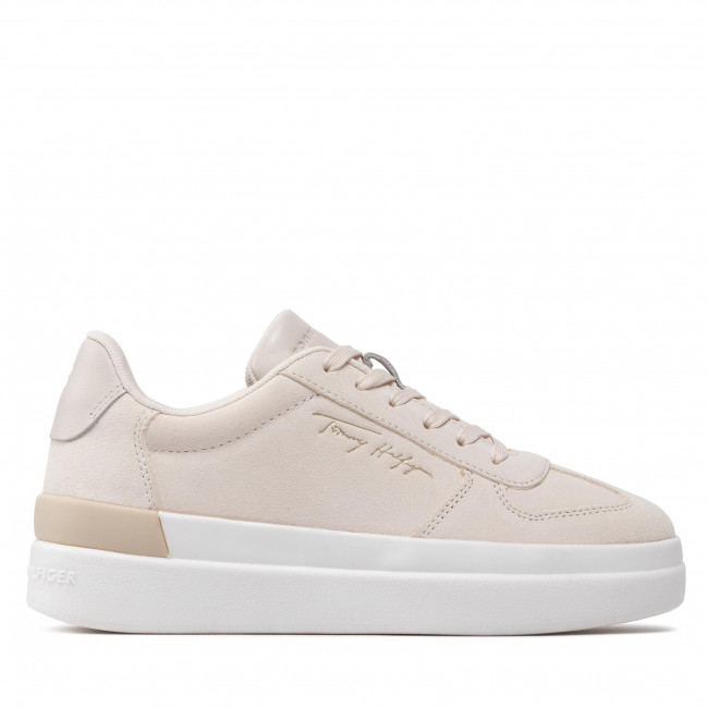 Sneakersy TOMMY HILFIGER – Th Signature Suede Sneaker FW0FW06518 Feather White AF4