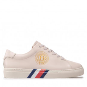 Sneakersy TOMMY HILFIGER – Elevated Th Crest Sneaker FW0FW06591 Feather White AF4