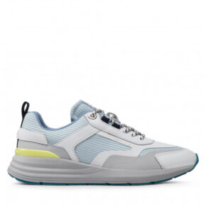 Sneakersy Tommy Hilfiger – Feminnie Material Mix Runner FW0FW06593 Breezy Blue C1O