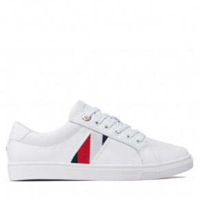 Sneakersy Tommy Hilfiger – Corporate Tommy Cupsole FW0FW06605 White YBR