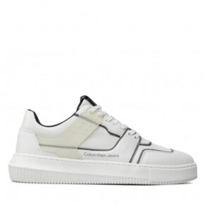 Sneakersy Calvin Klein Jeans – Chunky Cupsole Laceup Low Tpu YM0YM00425 White/Black 0K4