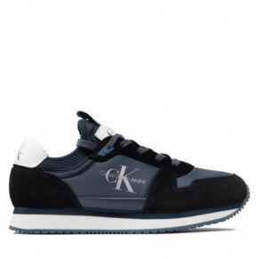 Sneakersy Calvin Klein Jeans – Runner Sock Laceup Ny-Lth YM0YM00553 Ocean Teal DA0