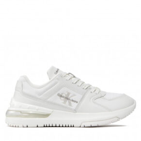 Sneakersy Calvin Klein Jeans – Sporty Runner Comfair Laceup Lth YM0YM00421 Bright White YAF