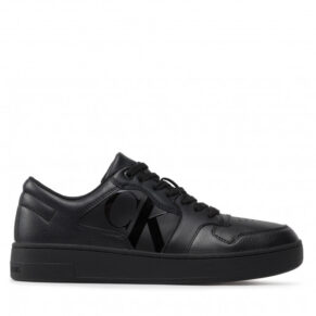 Sneakersy Calvin Klein Jeans – Cupsole Laceup Basket Low Poly YM0YM00428 Triple Black 0GL