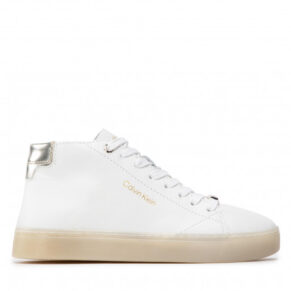 Sneakersy CALVIN KLEIN – Cupsole Unlined High Top-Lth HW0HW01052 Ck White YAF