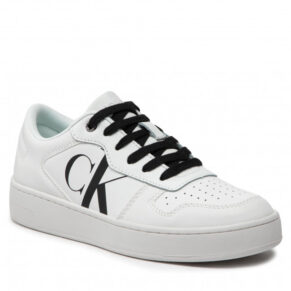 Sneakersy CALVIN KLEIN JEANS – Cupsole Laceup Basket Low Lth YW0YW00692 Bright White 0K4