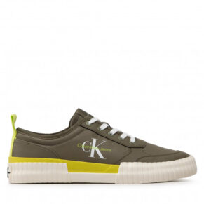 Sneakersy CALVIN KLEIN JEANS – Skater Vulcanized Laceup Rcotton YM0YM00414 Burnt Olive LB6