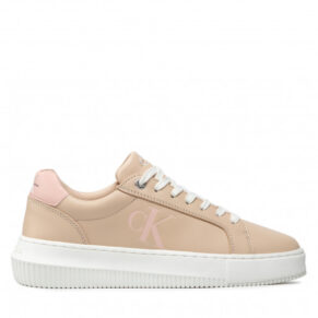 Sneakersy CALVIN KLEIN – Chunky Cupsole Laceup Low Ess YW0YW00807 Tuscan Beige/Pink Blush 0GD