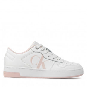Sneakersy CALVIN KLEIN JEANS – Cupsole Laceup Basket Low Lth YW0YW00692 White/Pink Blush 0K6