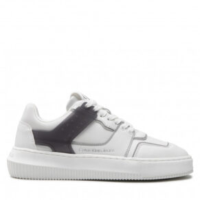 Sneakersy Calvin Klein Jeans – Chunky Cupsole Laceup Low Tpu M YW0YW00812 White/Silver 0LC