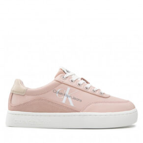 Sneakersy CALVIN KLEIN JEANS – Classic Cupsole Laceup Low Lth YW0YW00699 Pink Blush/Tuscan Beige 0JX