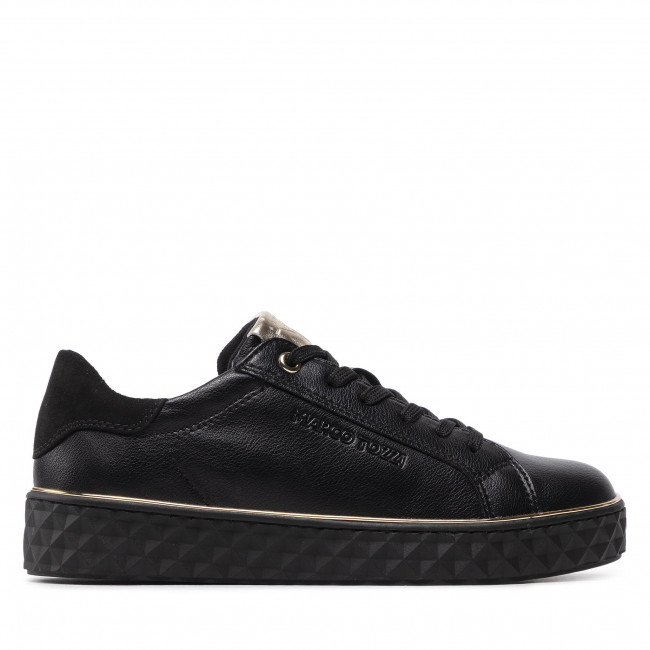 Sneakersy MARCO TOZZI – 2-23705-29 Black/Gold 085