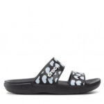 Klapki CROCS – Classics Crocs Heartprint Sandal 207680 Black/White