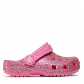 Klapki Crocs – Classic Glitter Clog T 206992 Pink Lemonade