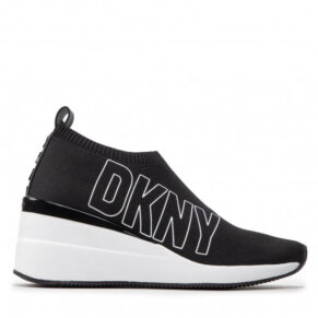 Sneakersy DKNY – DKNY-Pavi-Slip On Wedge Black/White